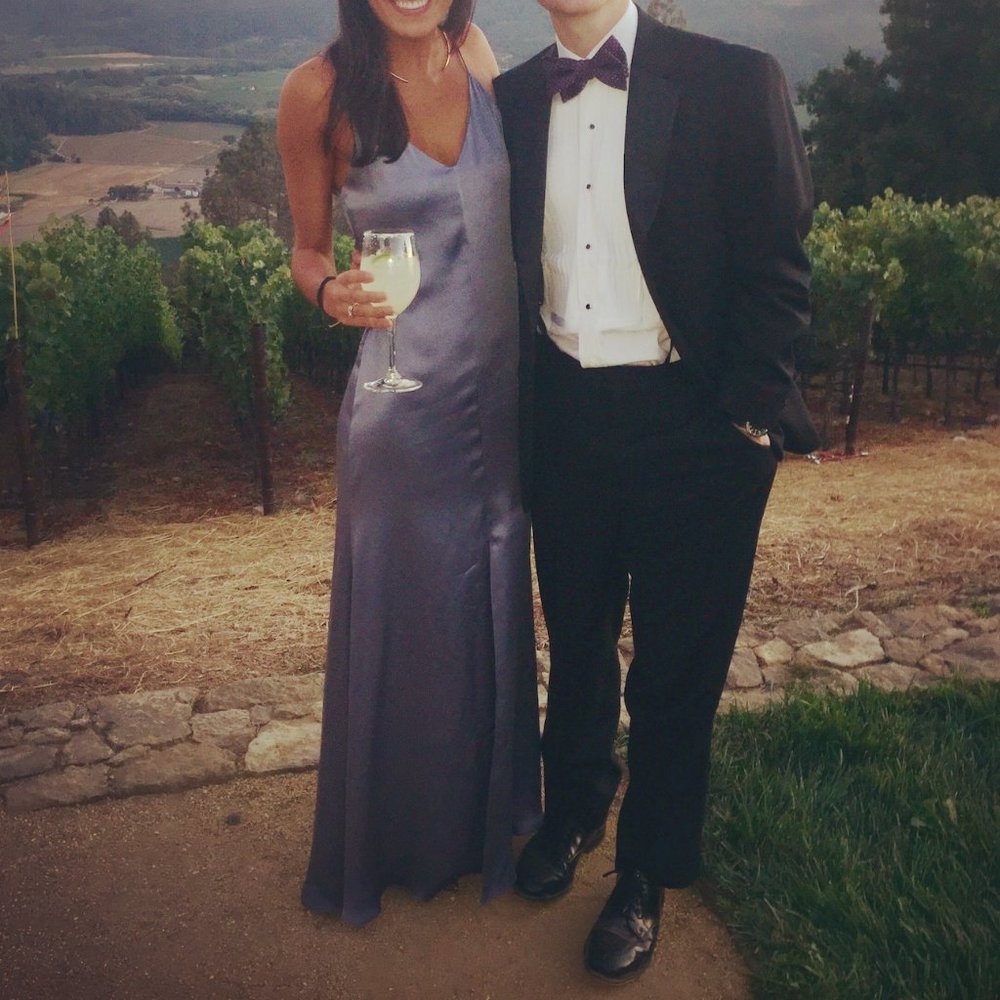 Reformation Cabot Deep Sea Silk Dress